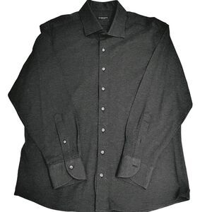 Proper Clothes Dark Grey 100% Cotton Long Sleeves Button  Mens Shirt 18